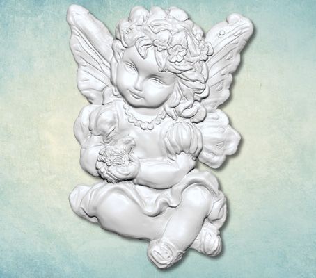 Молд Фея ARTMD0622 — малышка-фея с крыльями бабочки и цветком
