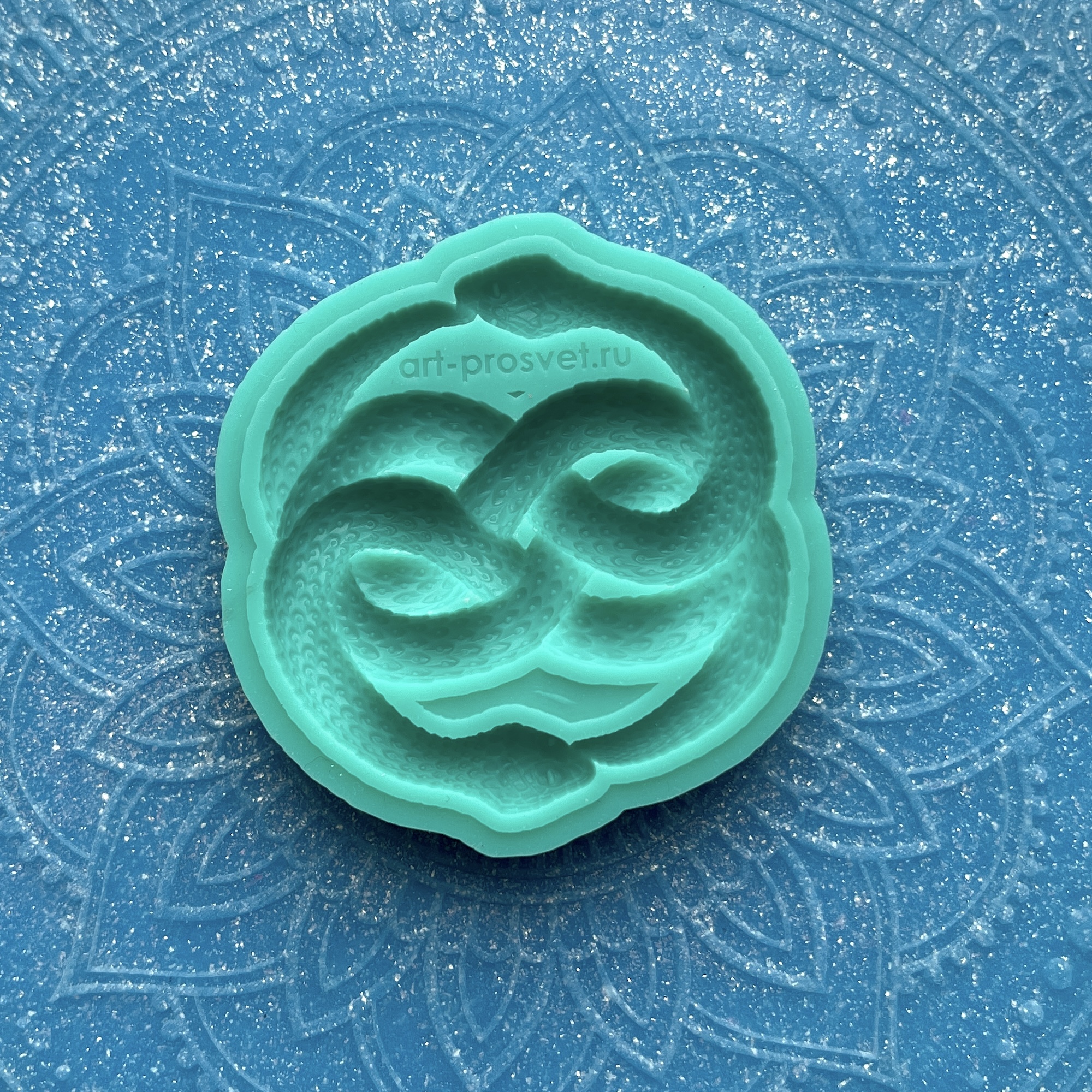 Молд "Сплетенные змеи в форме знака бесконечности" (S)