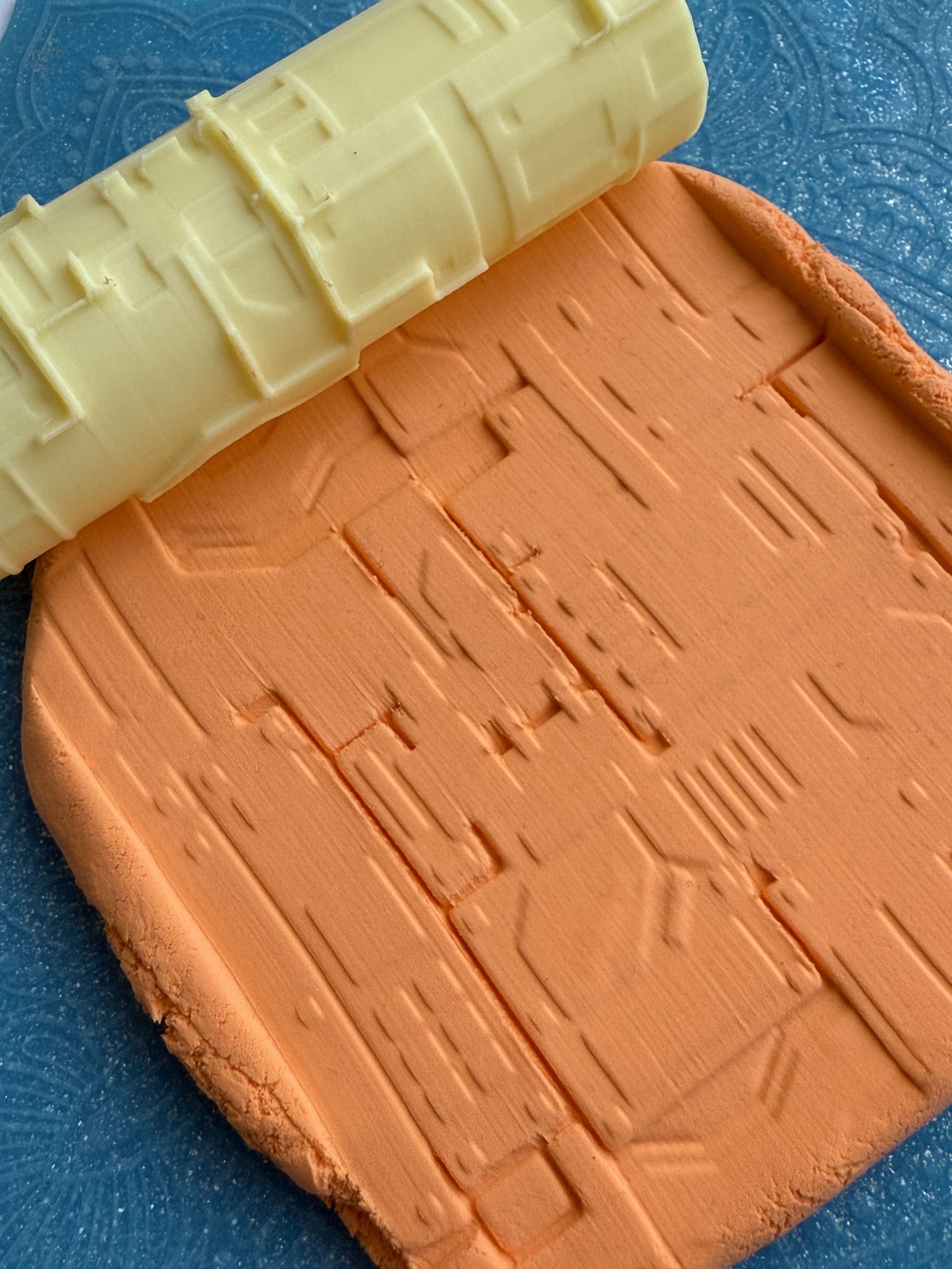 Текстурный ролик (скалка) "Бункер" (L), площадь 100x100 мм