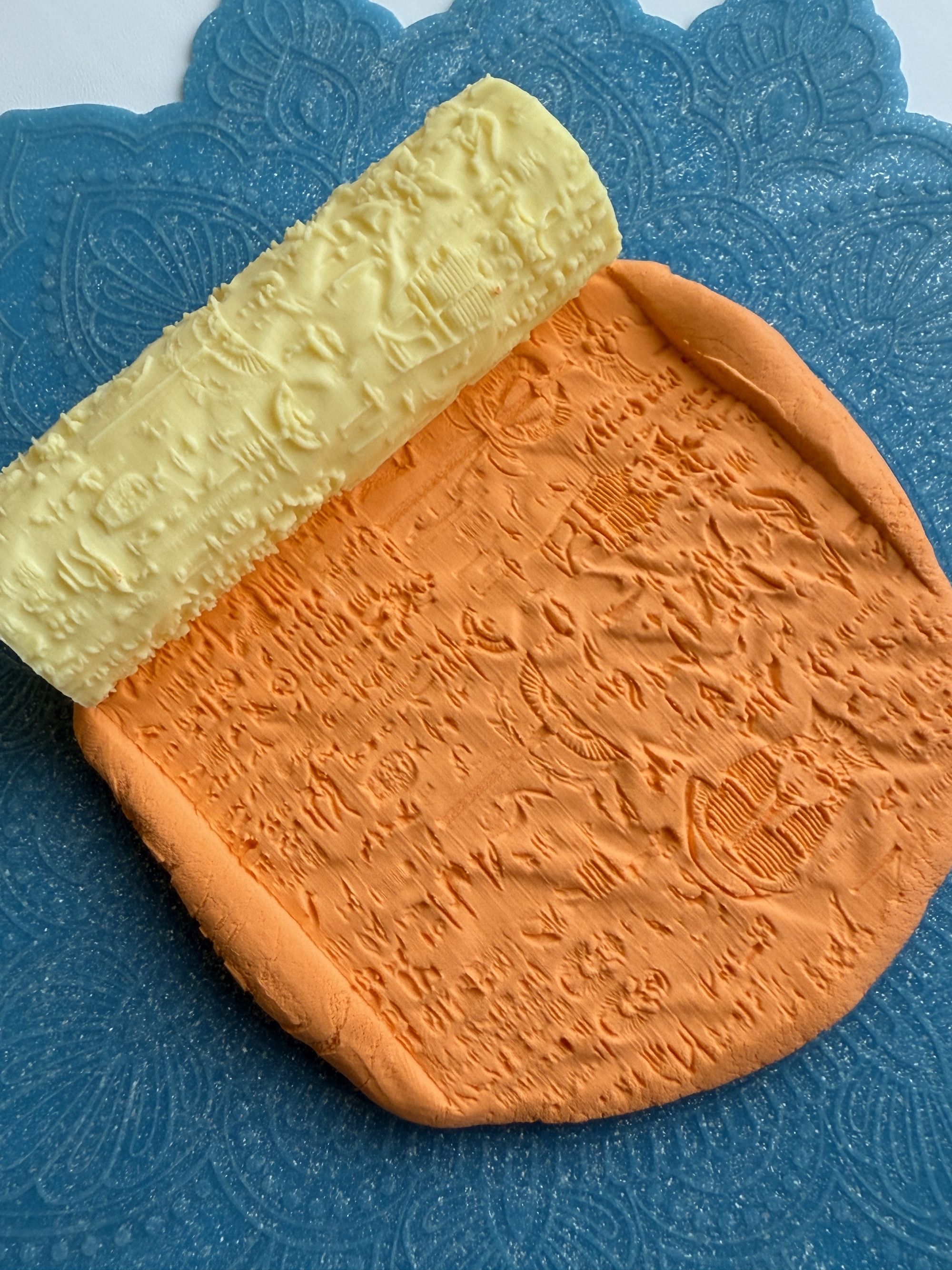 Текстурный ролик (скалка) "Египет" (L), площадь 100x100 мм