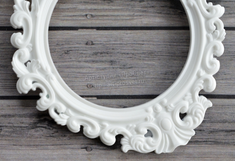 Молд "Круглая рамка в стиле барокко"