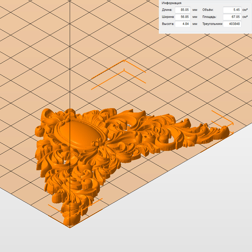 Молд "Декоративный элемент" (L)