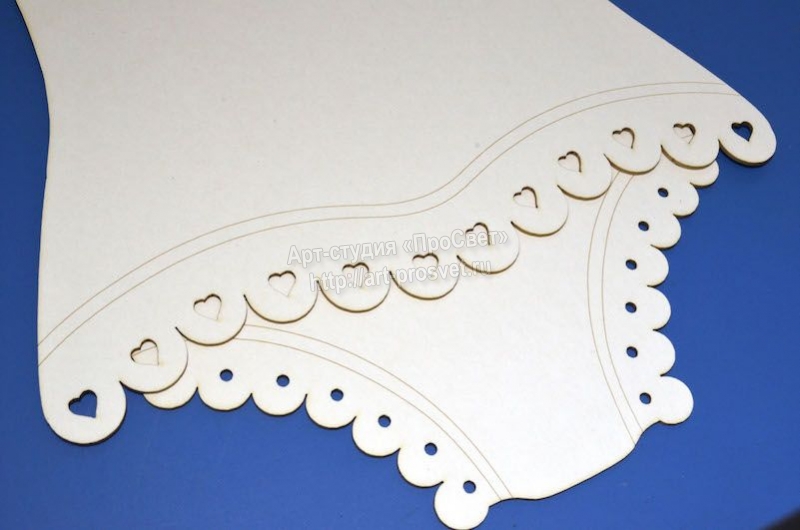 Заготовка для альбома "Боди-девочка" большой, 1+5