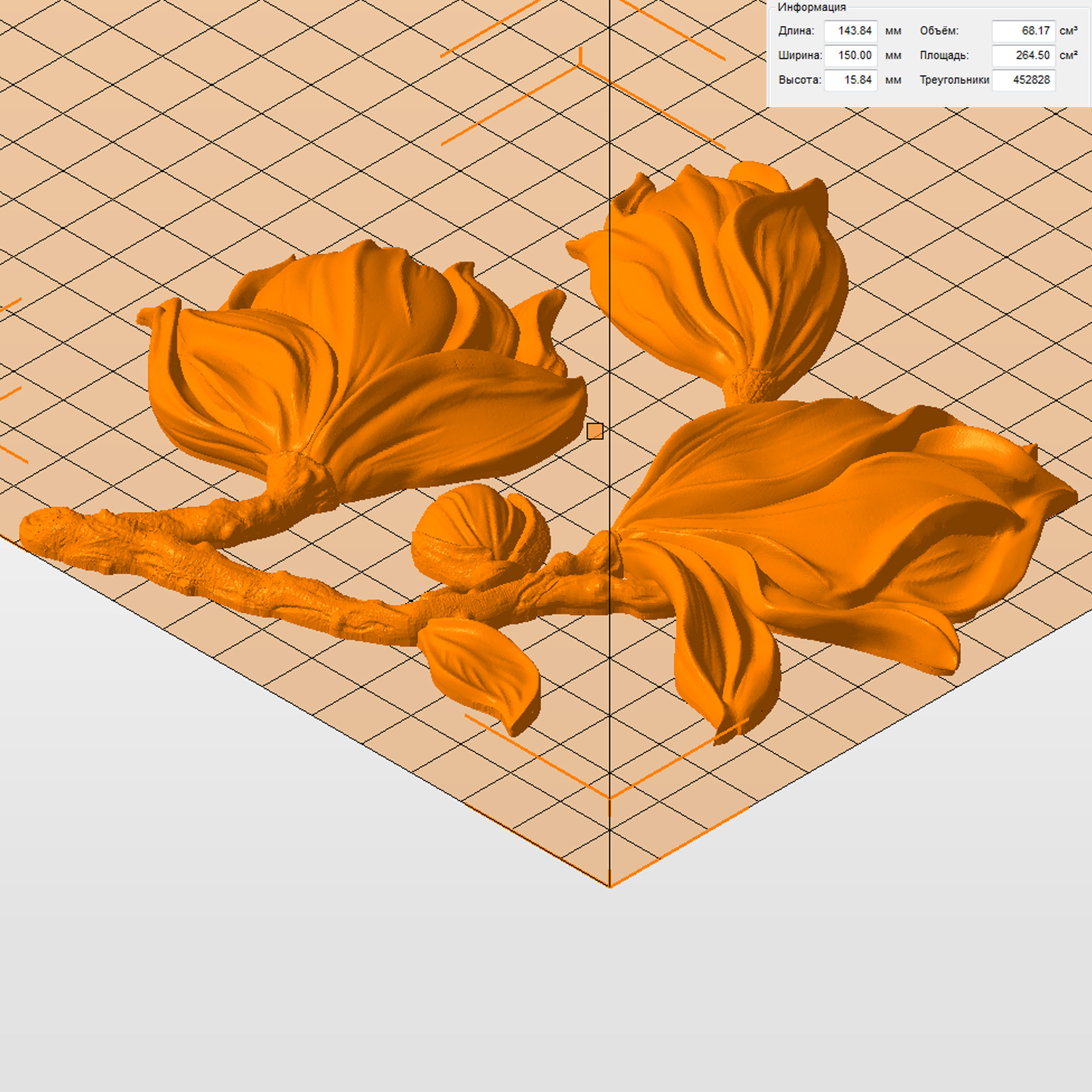 Молд "Цветок Магнолии 4" (L)