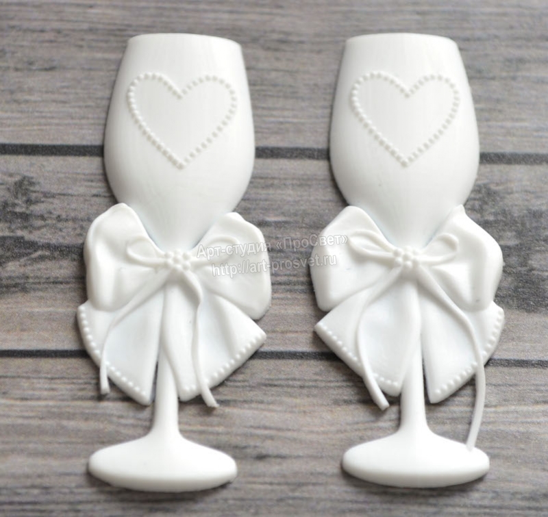 Молд "Свадебные фужеры"