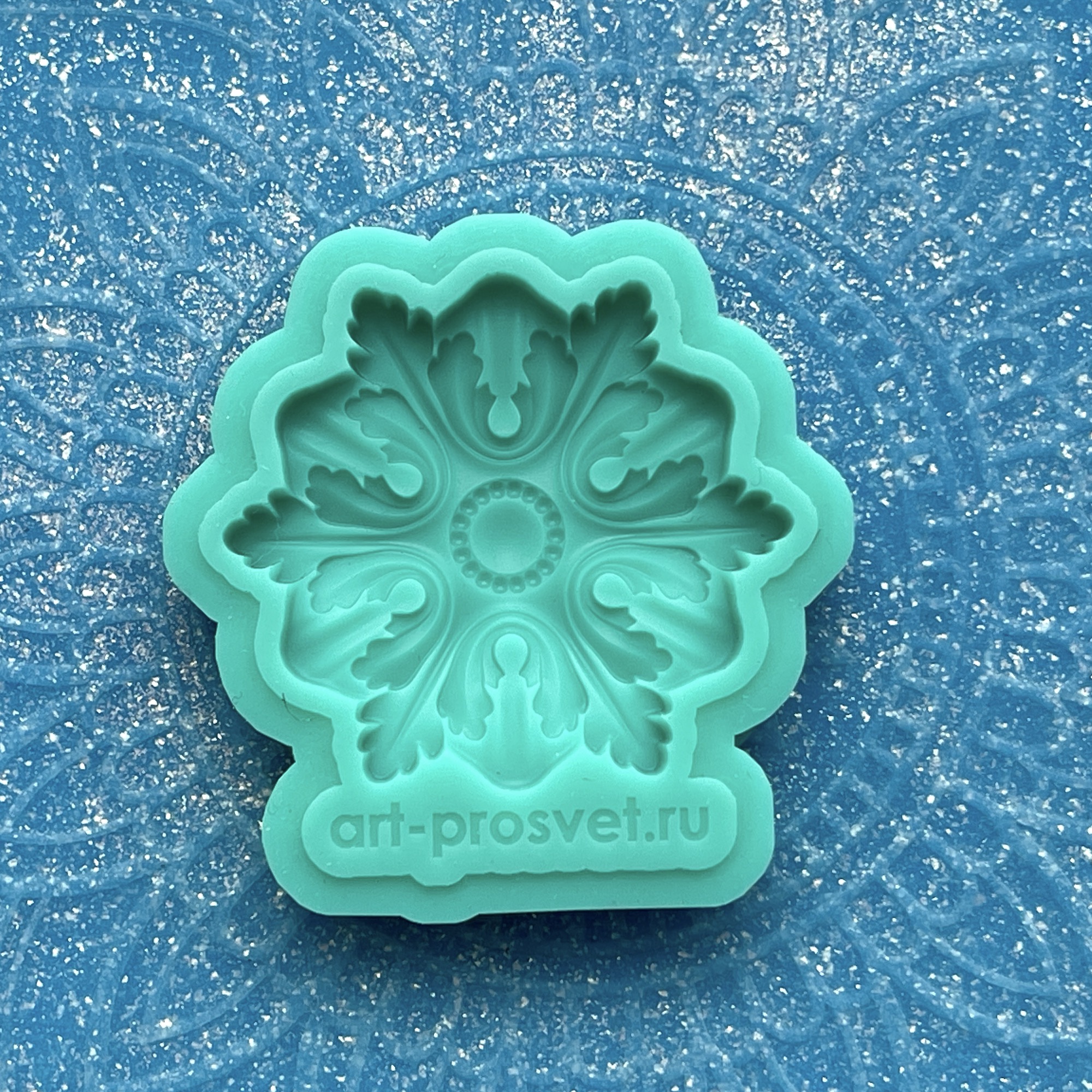 Молд "Элемент декора "Розетка" (XS)