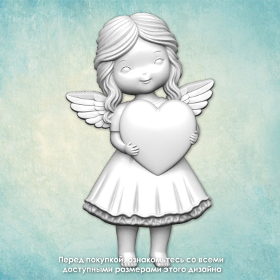 Молд "Девочка-фея с сердцем" (M)