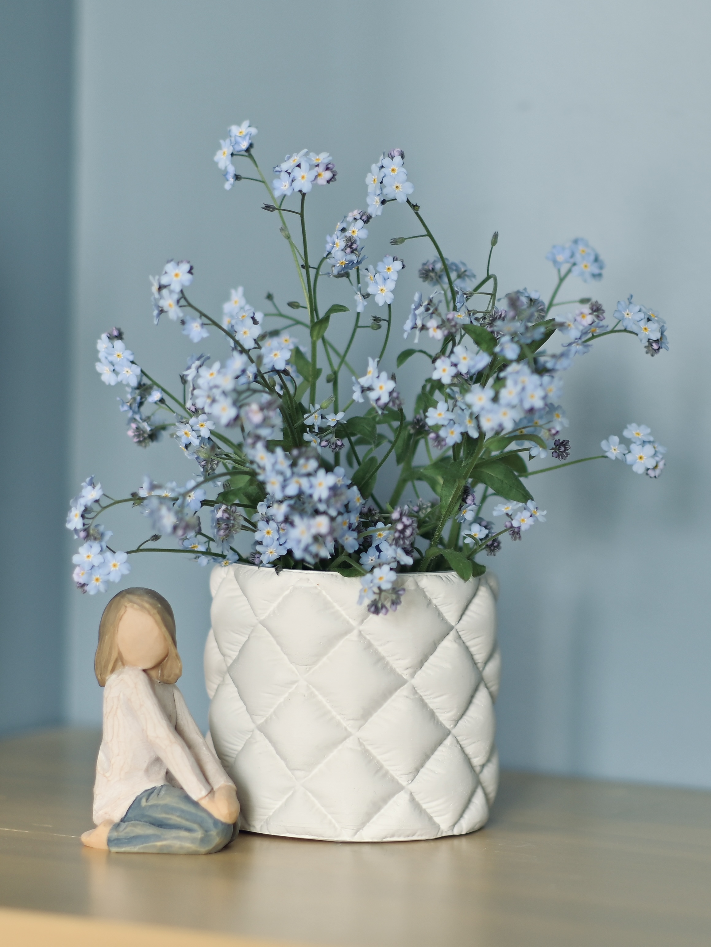 3D-молд "Стёганое кашпо цилиндр" (S)