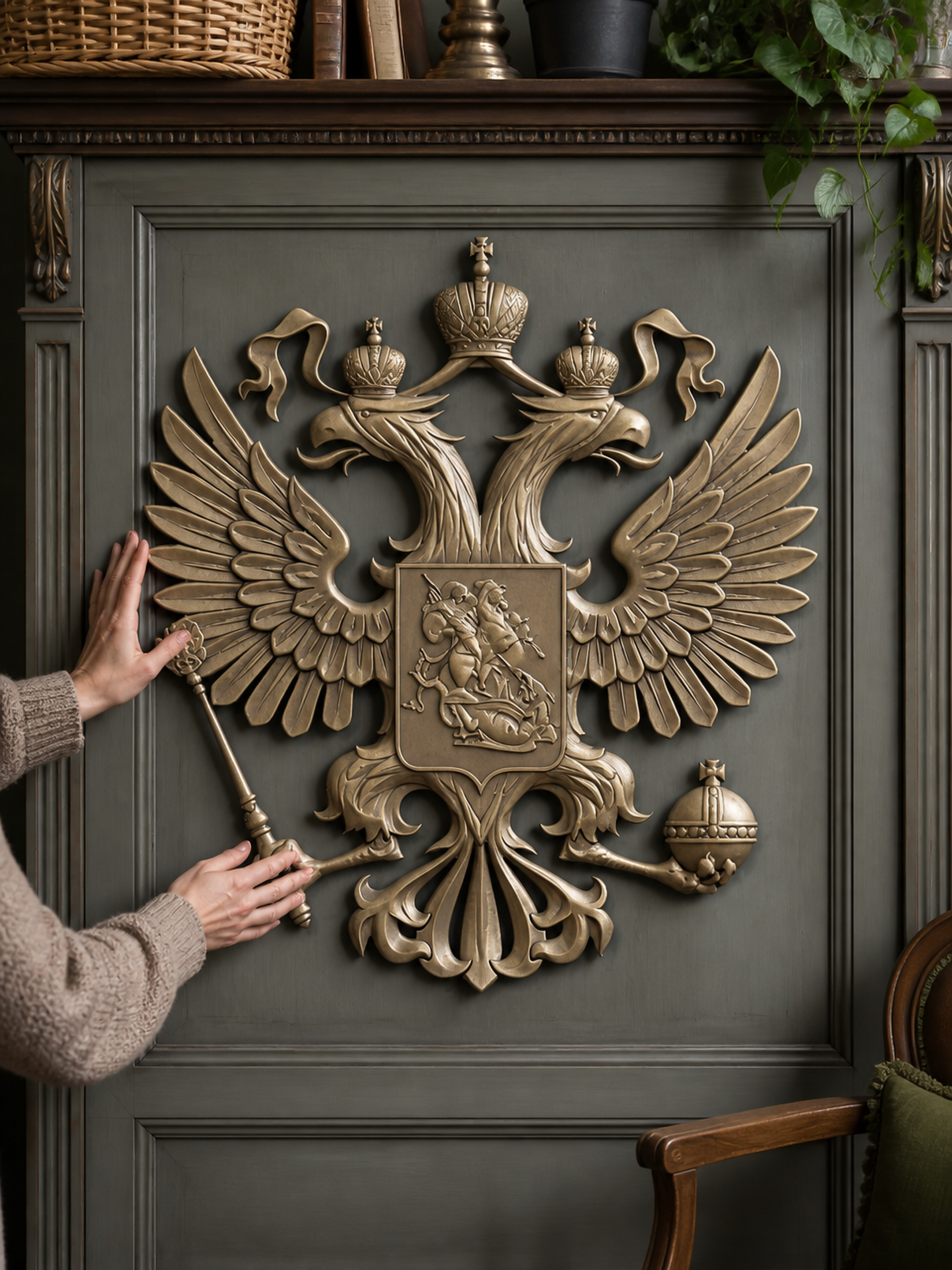 Силиконовая форма Герб России XXXL 40×44 см — Арт-Просвет