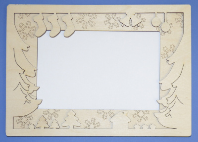 Деревянная заготовка "Фоторамка" на подставке, 10х15