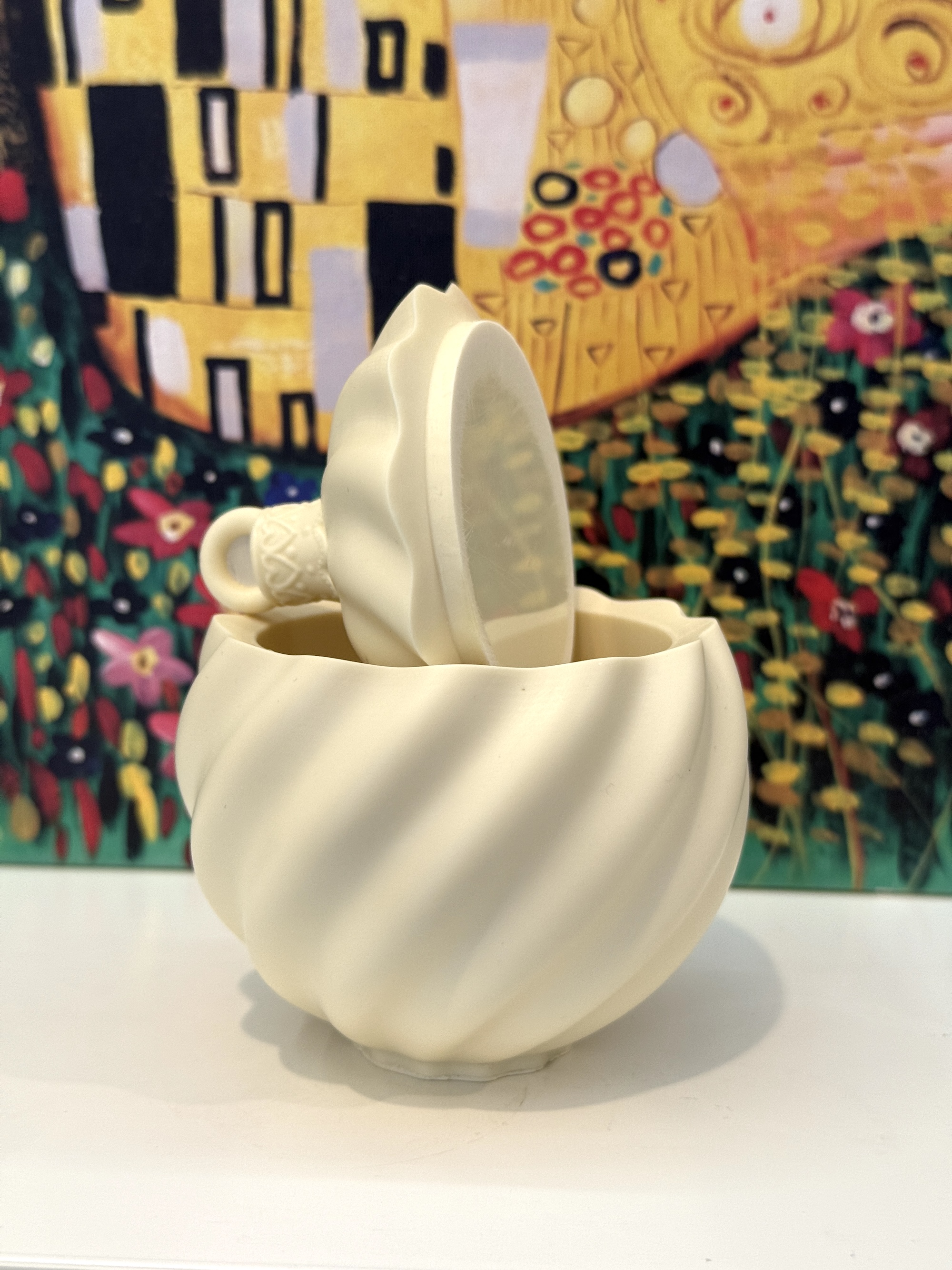 3D-молд контейнер для свечи, шкатулка "Ёлочный шар 2.0" (L)