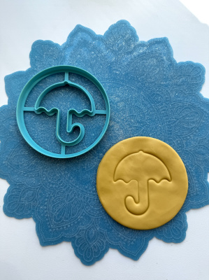 Форма-нож для теста, мастики, глины, по мотивам Игры в кальмара "Зонтик"