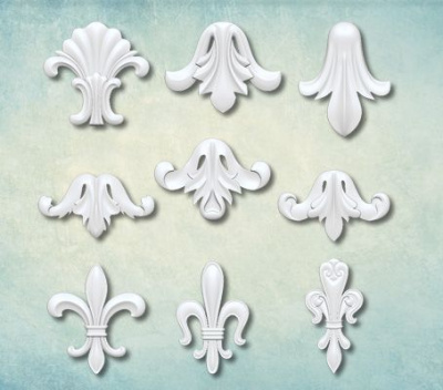 Молд набор "Декоративные элементы"