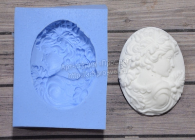 Молд камеи "Дама с виноградной лозой"