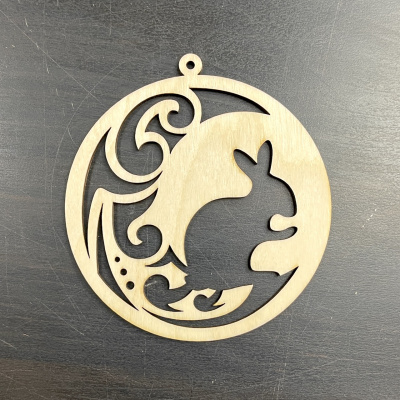 Ёлочная игрушка "Лунный заяц"