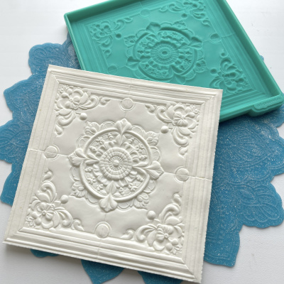 Молд плитка-барельеф "Изразец 1" (XL)