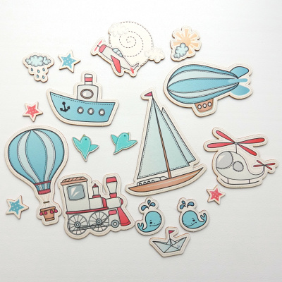 Цветной чипборд "Путешествие"