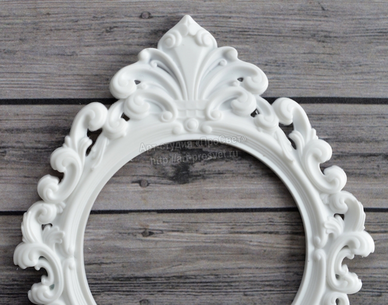 Молд "Круглая рамка в стиле барокко"