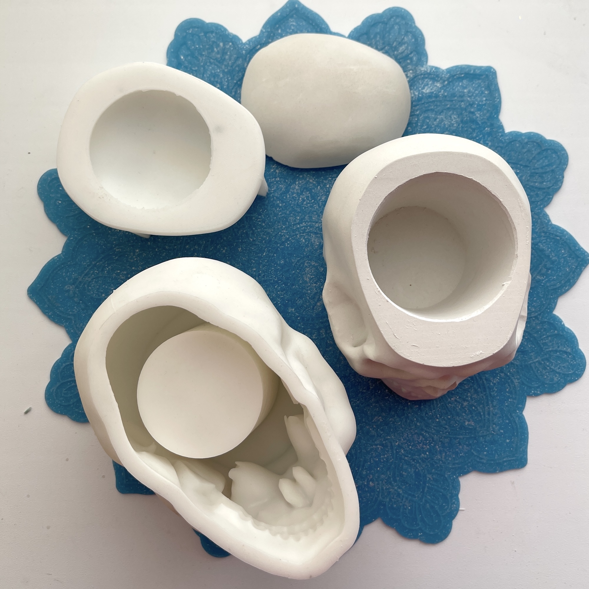 3D-молд "Череп с крышкой" (XL)