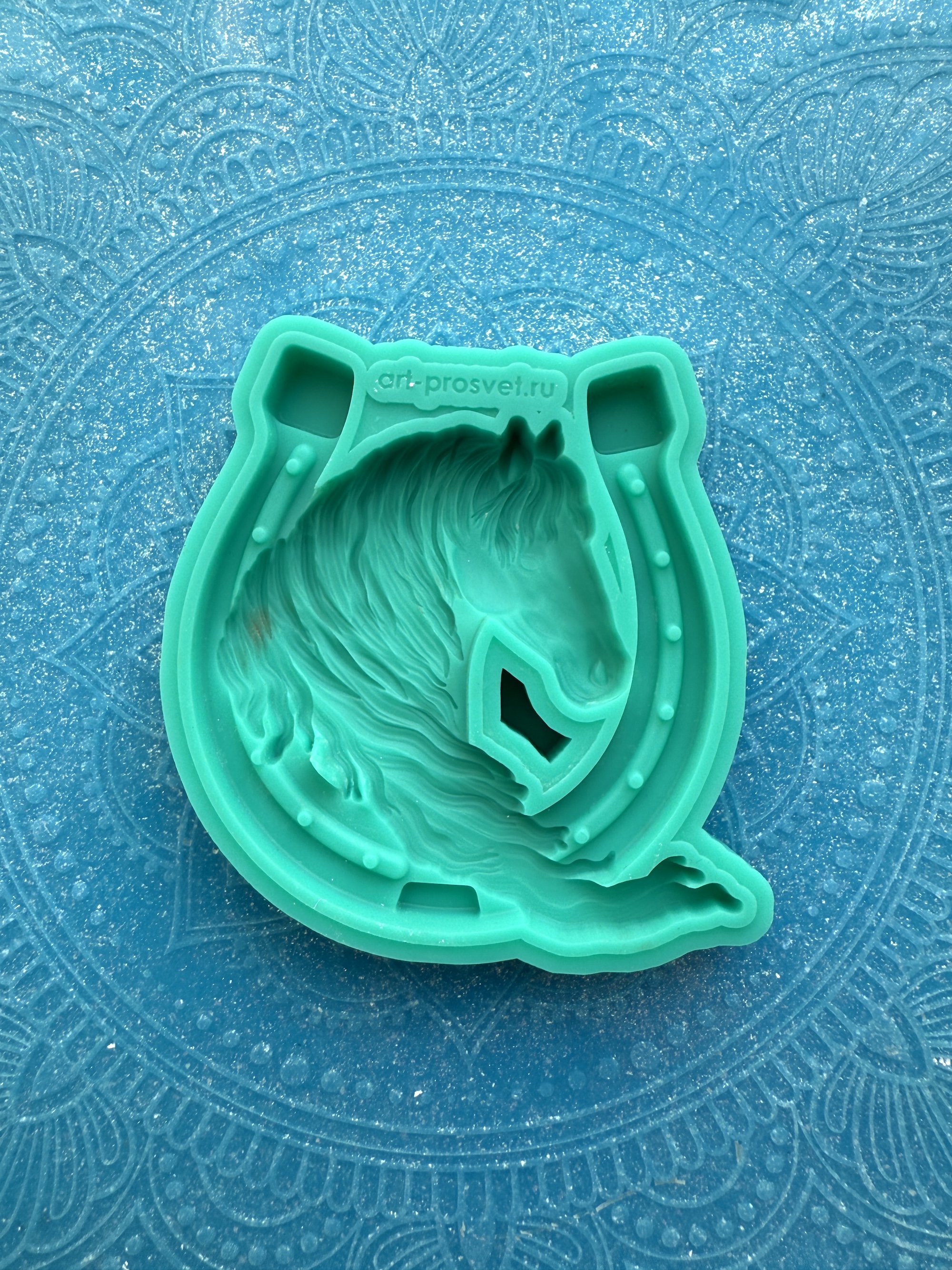 Молд панно "Лошадь в подкове 2" (M)