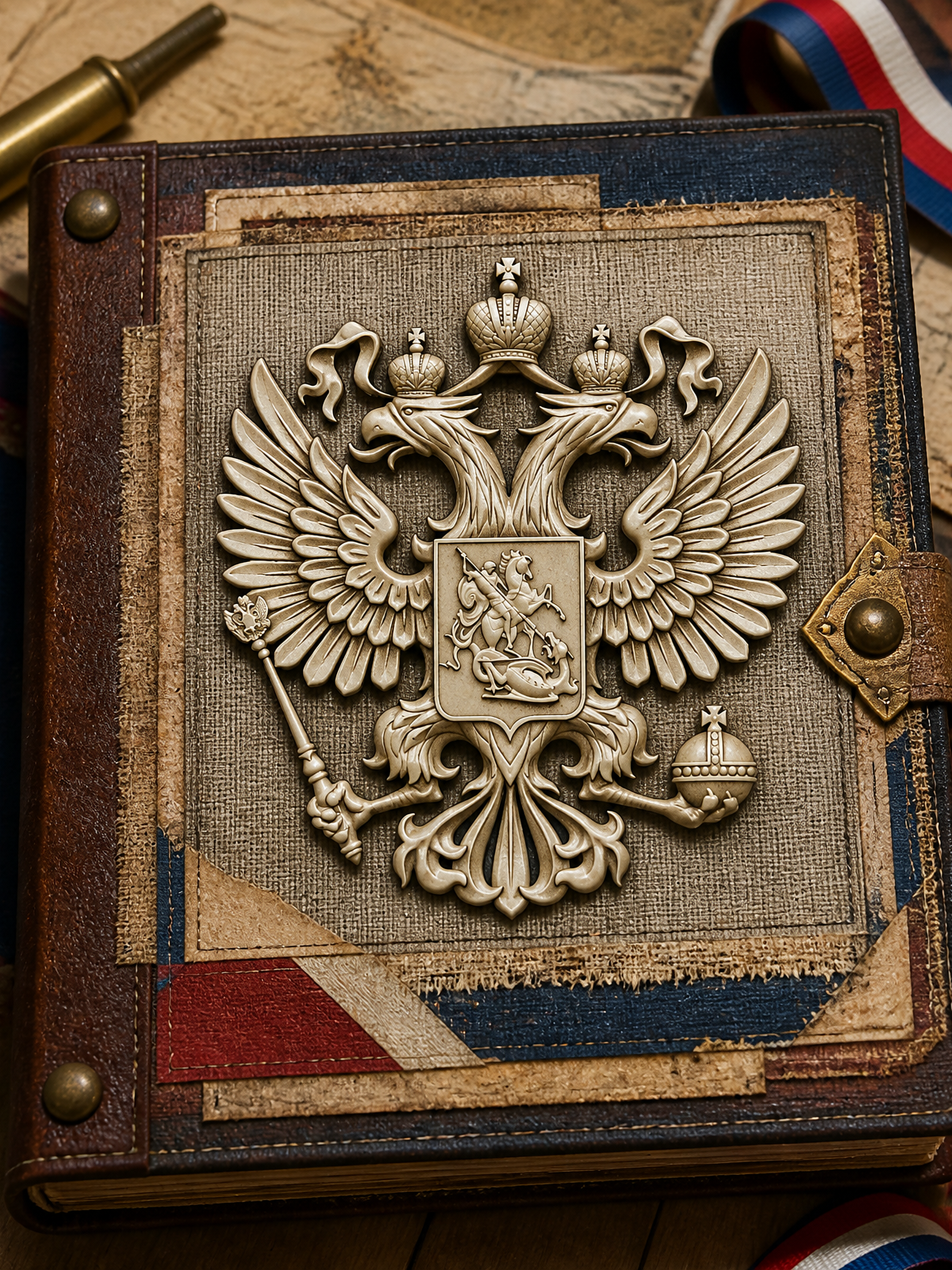 Силиконовая форма Герб России большая 80×88 мм — Арт-Просвет