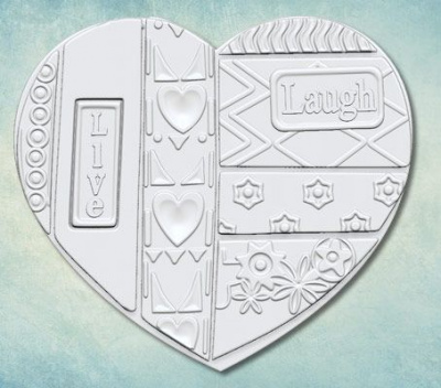 Молд "Лоскутное сердце Laugh" (L)
