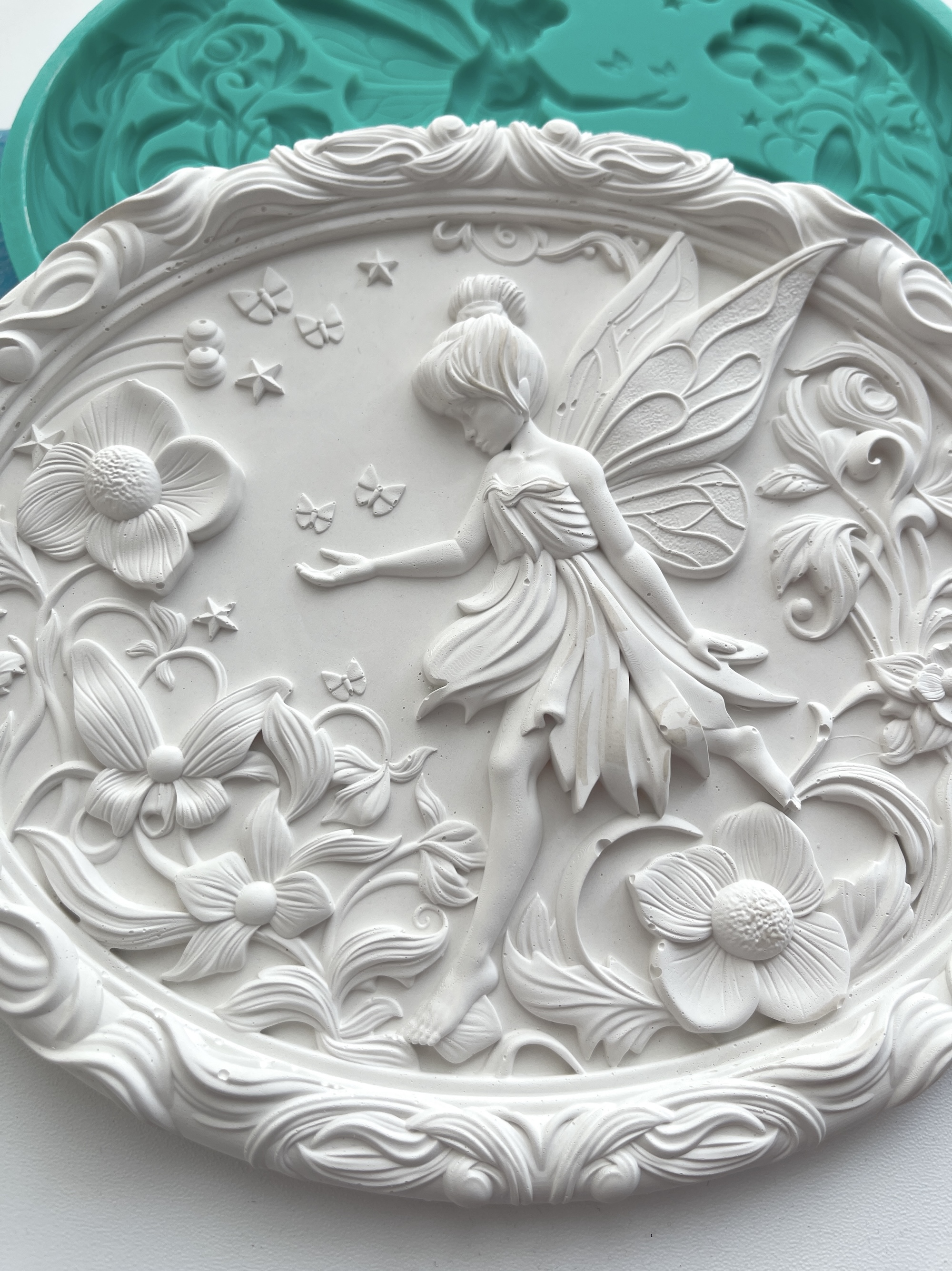 Молд панно "Фея на цветочном лугу" (XL)