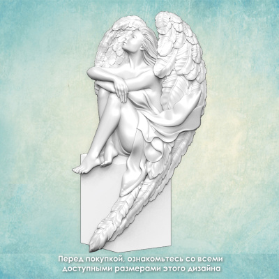 Молд  "Ангел на тумбе" левый (L)