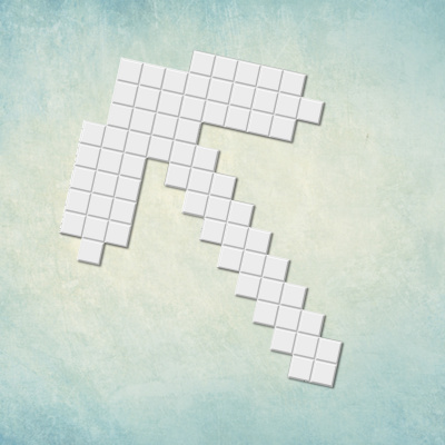 Молд "Алмазная кирка Майнкрафт" (M)