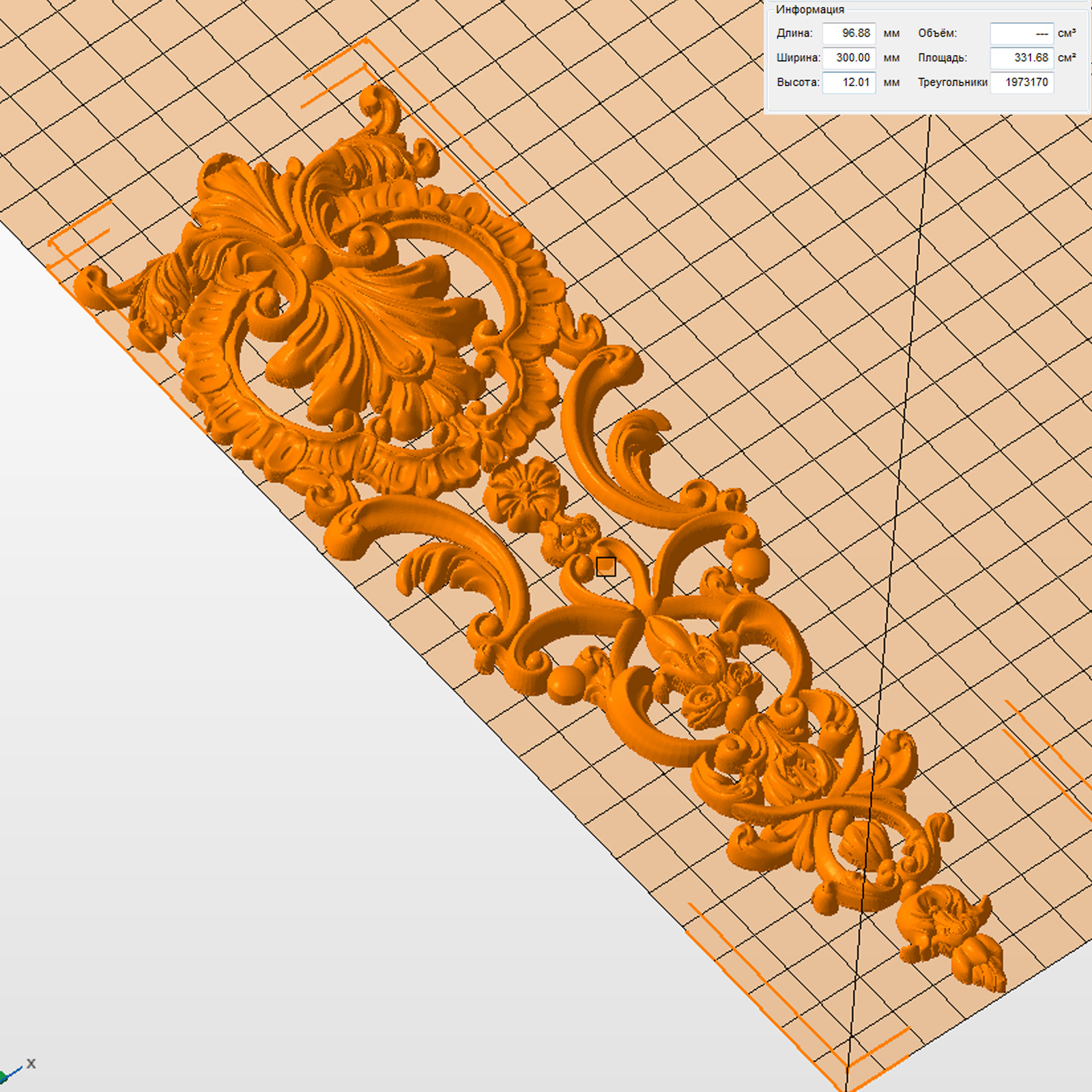 Молд "Элемент декора" (XXL)