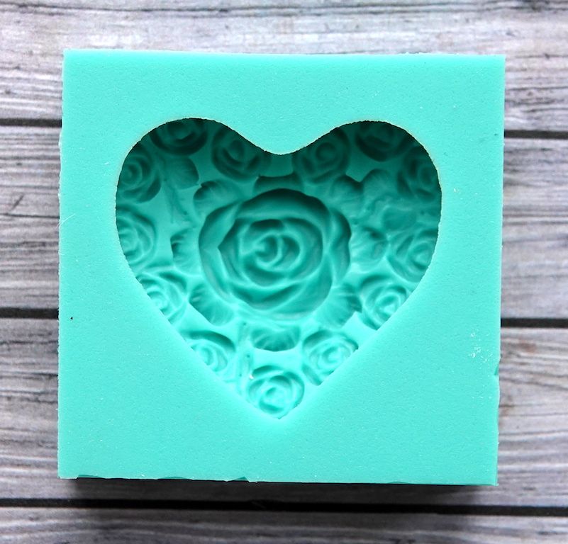 Молд "Сердце в розах" (M)