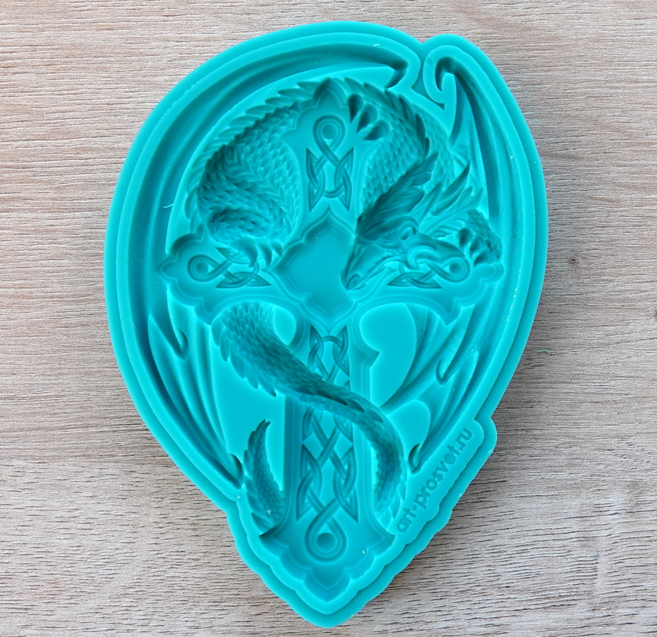 Молд "Дракон на кресте" (L)