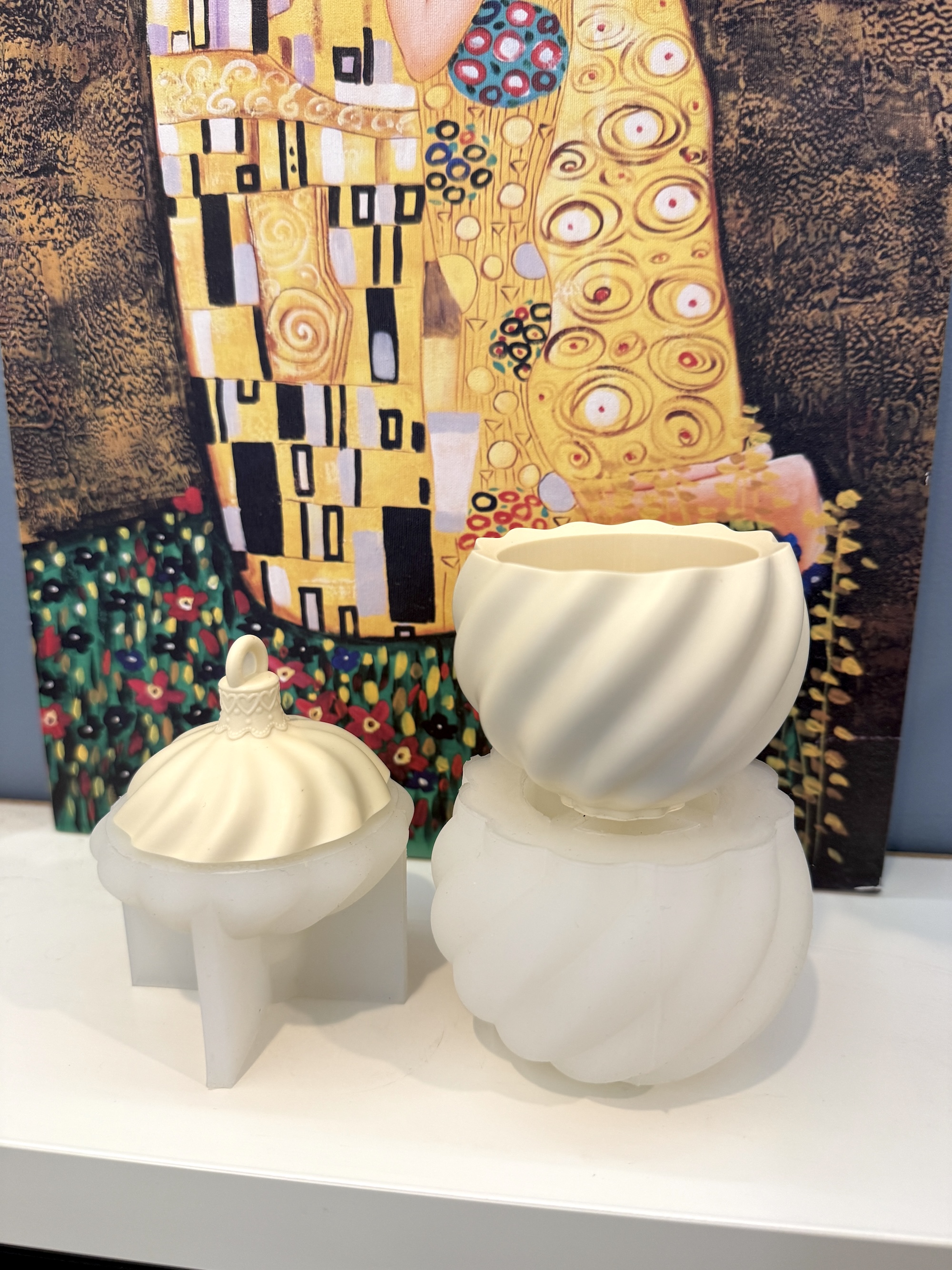 3D-молд контейнер для свечи, шкатулка "Ёлочный шар 2.0" (L)