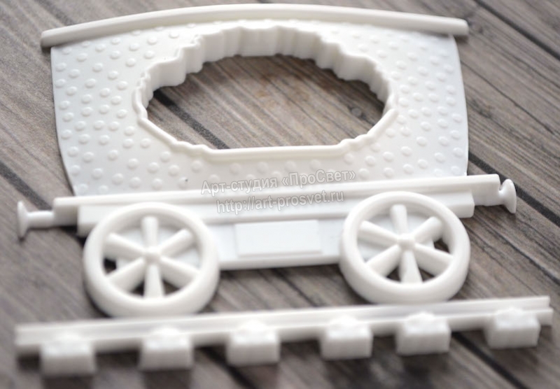 Молд "Вагончик в горошек"
