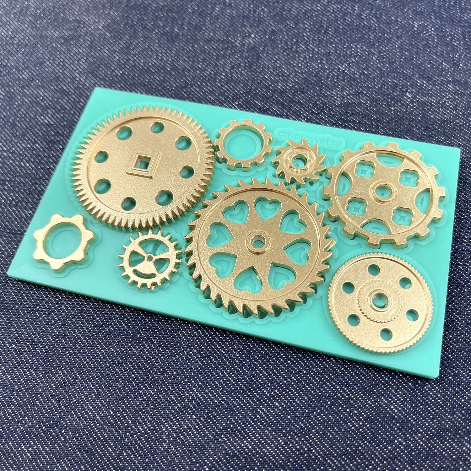 Молд набор "Винтажные шестеренки 4"