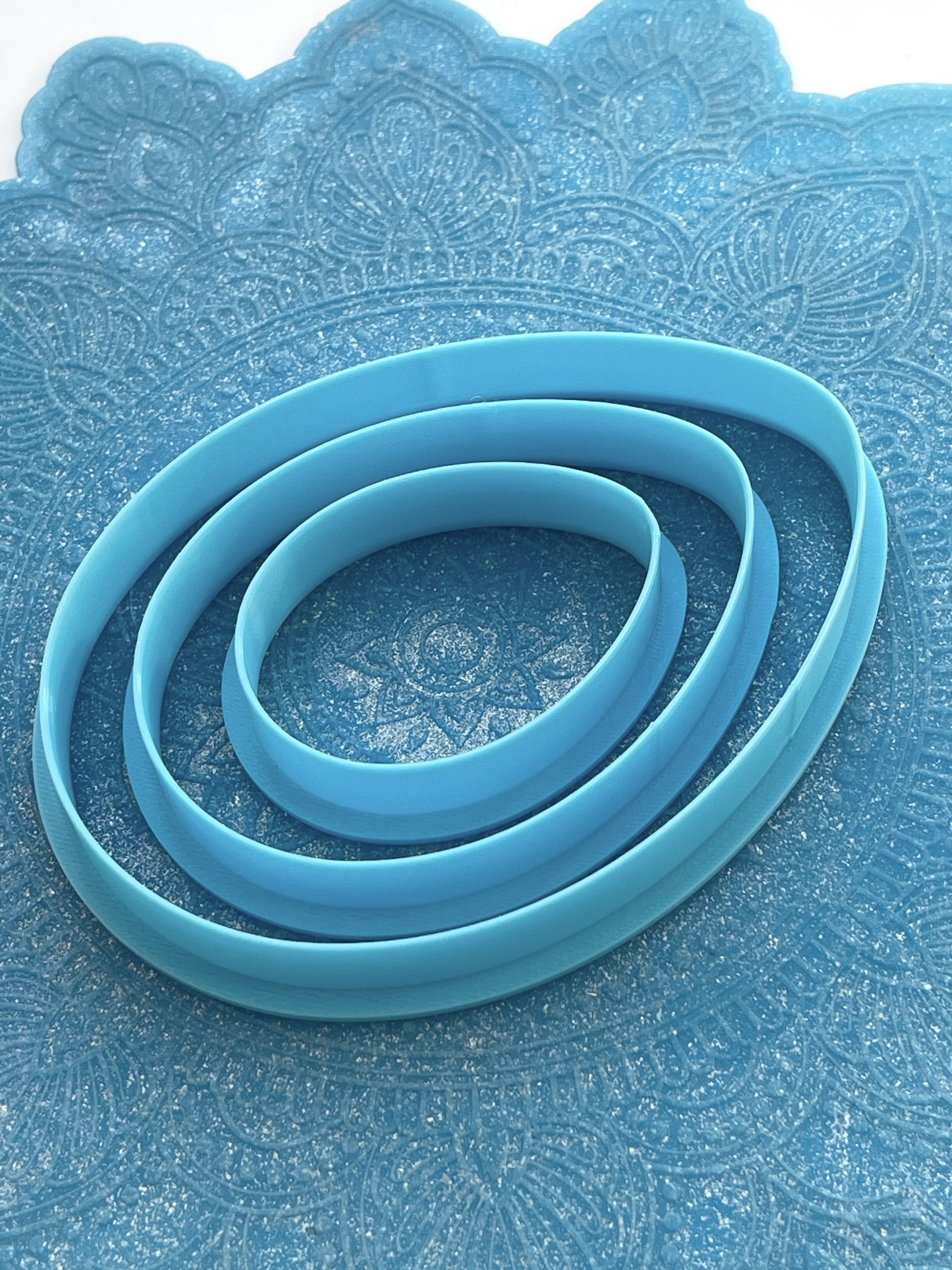 Набор форм-ножей для теста, мастики, глины "Яйца"