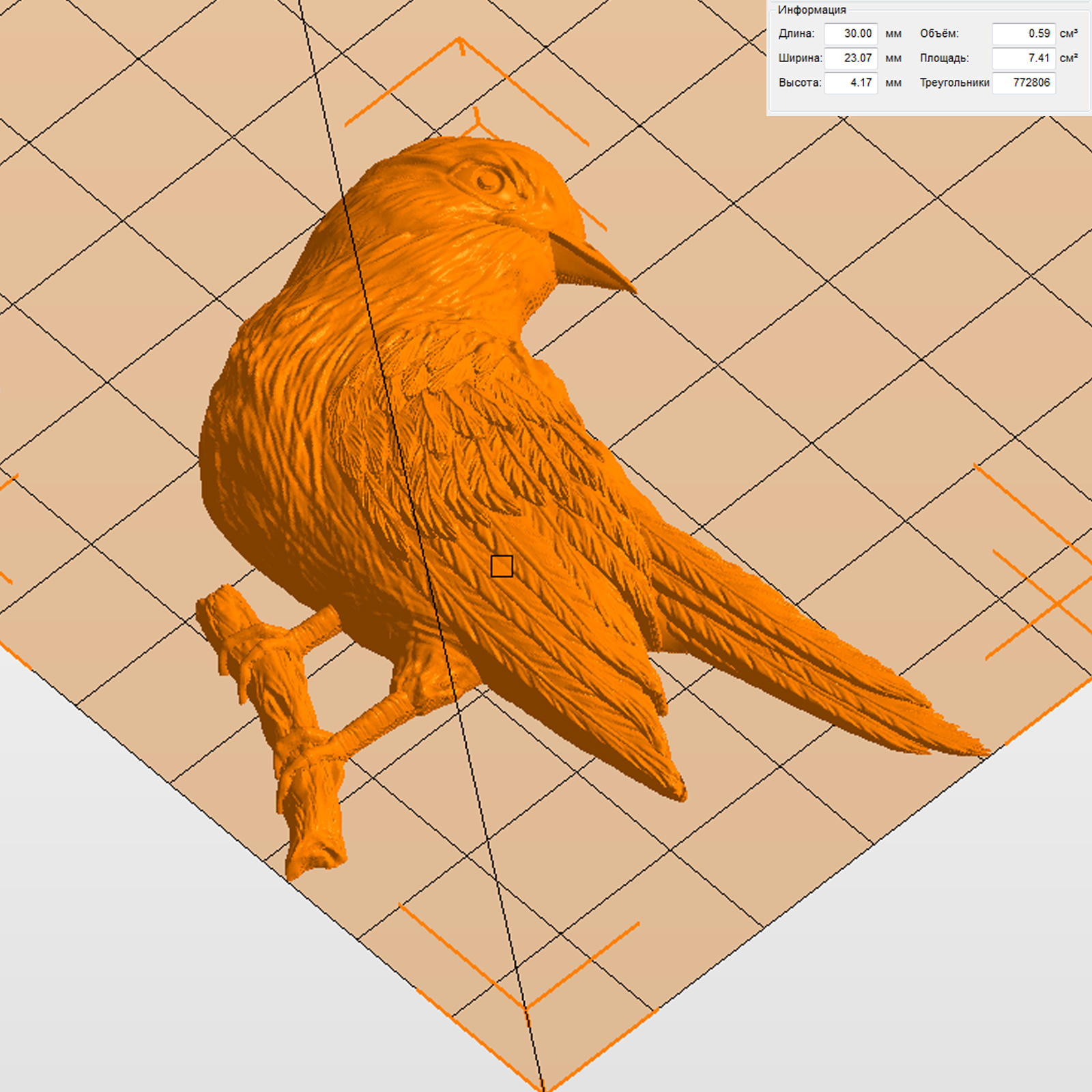 Молд "Птица" (XS)