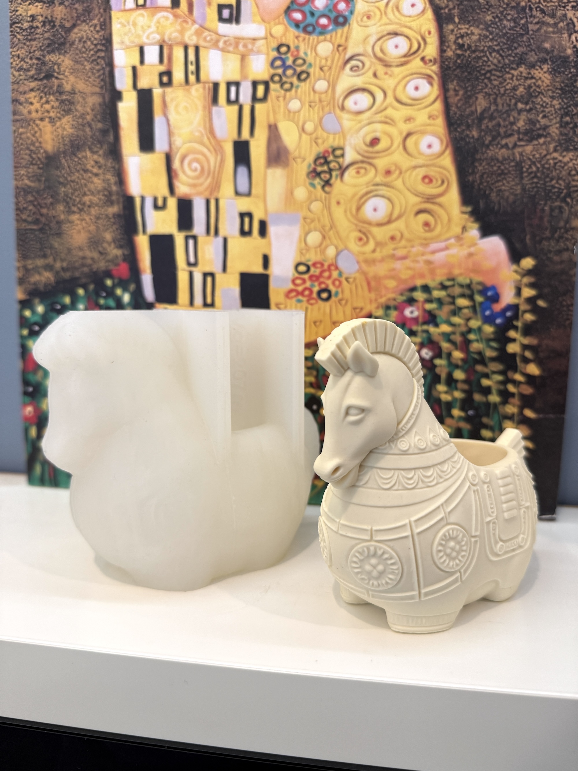 3D-молд "Кашпо-чарка Лошадка 1" (L)