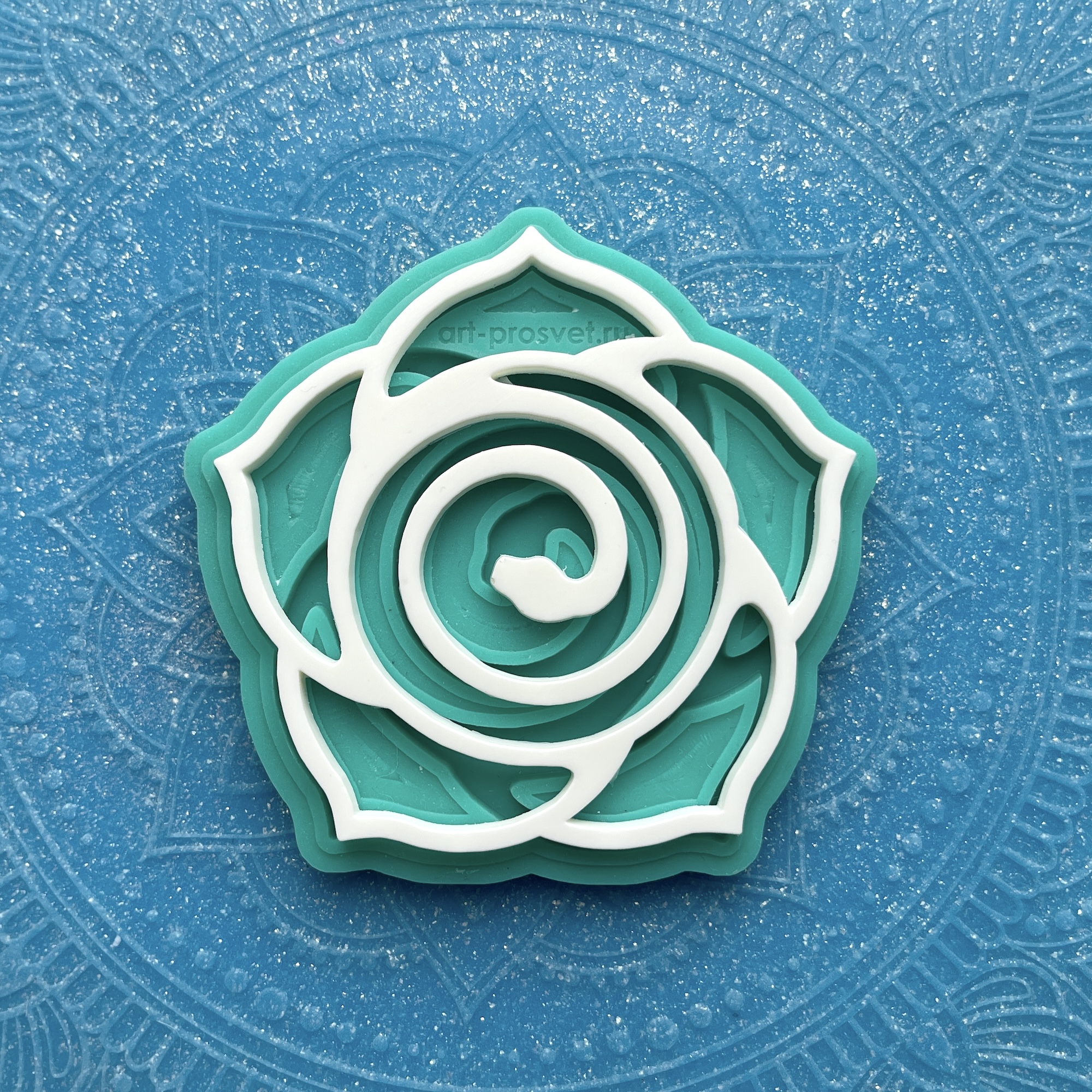 Молд "Цветок со змеей" (M)