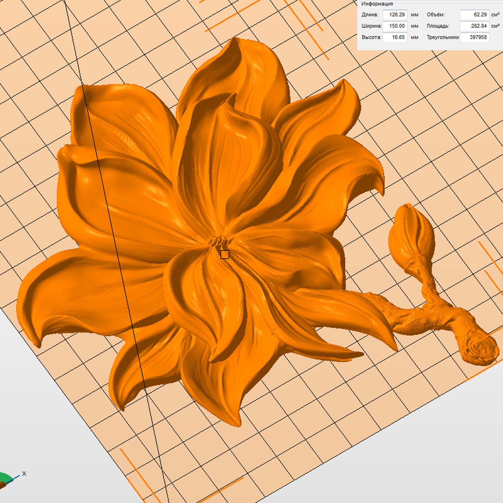 Молд "Цветок Магнолии 2" (L)