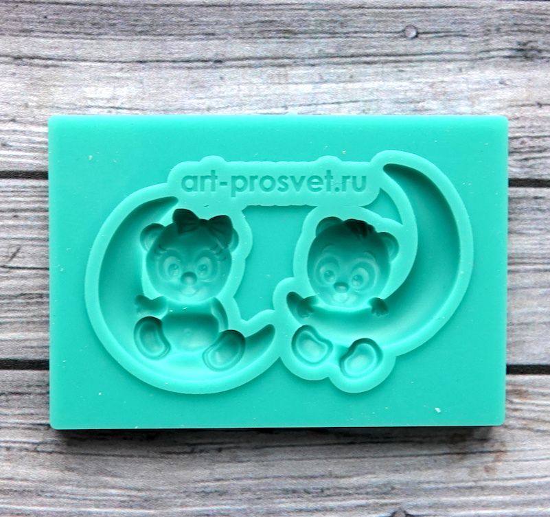 Молд "Медвежата на луне"