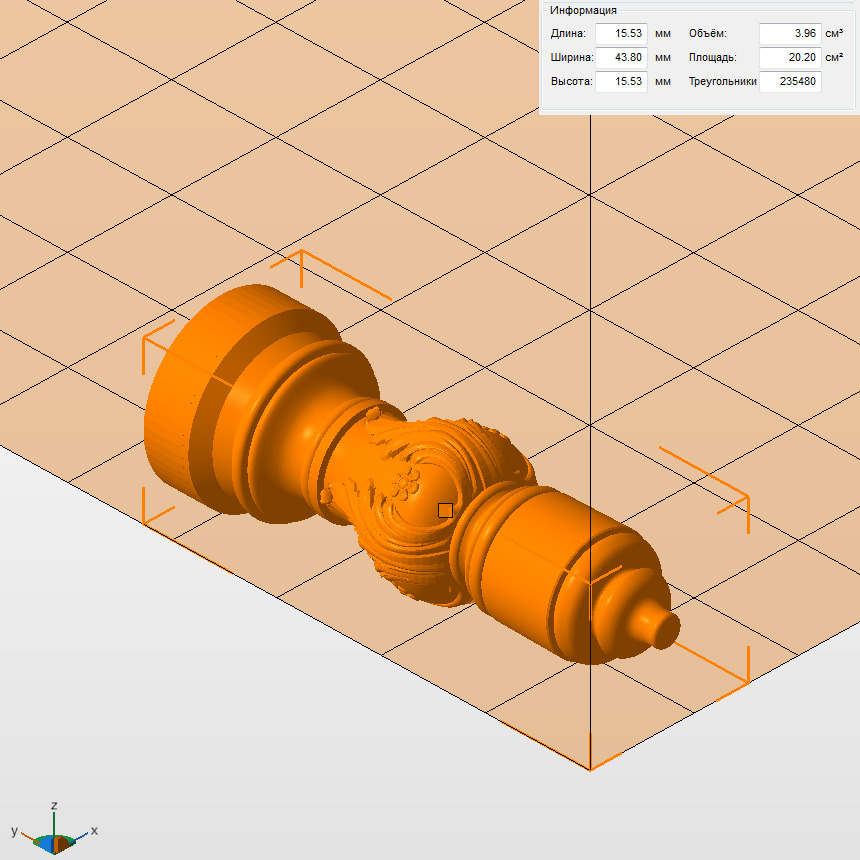 Молд 3D "Ножка" (S)