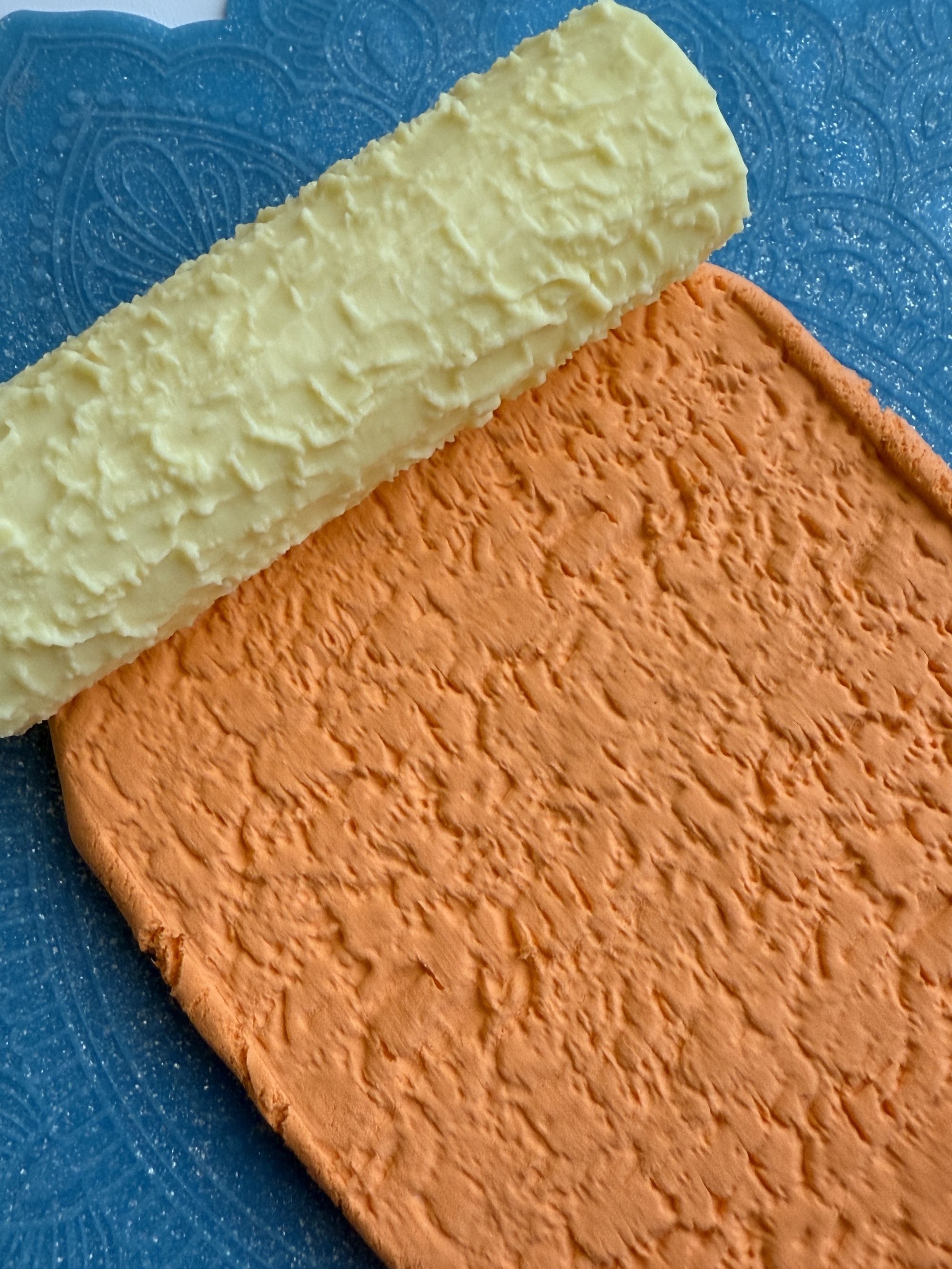 Текстурный ролик (скалка) "Кора 2" (L), площадь 100x100 мм