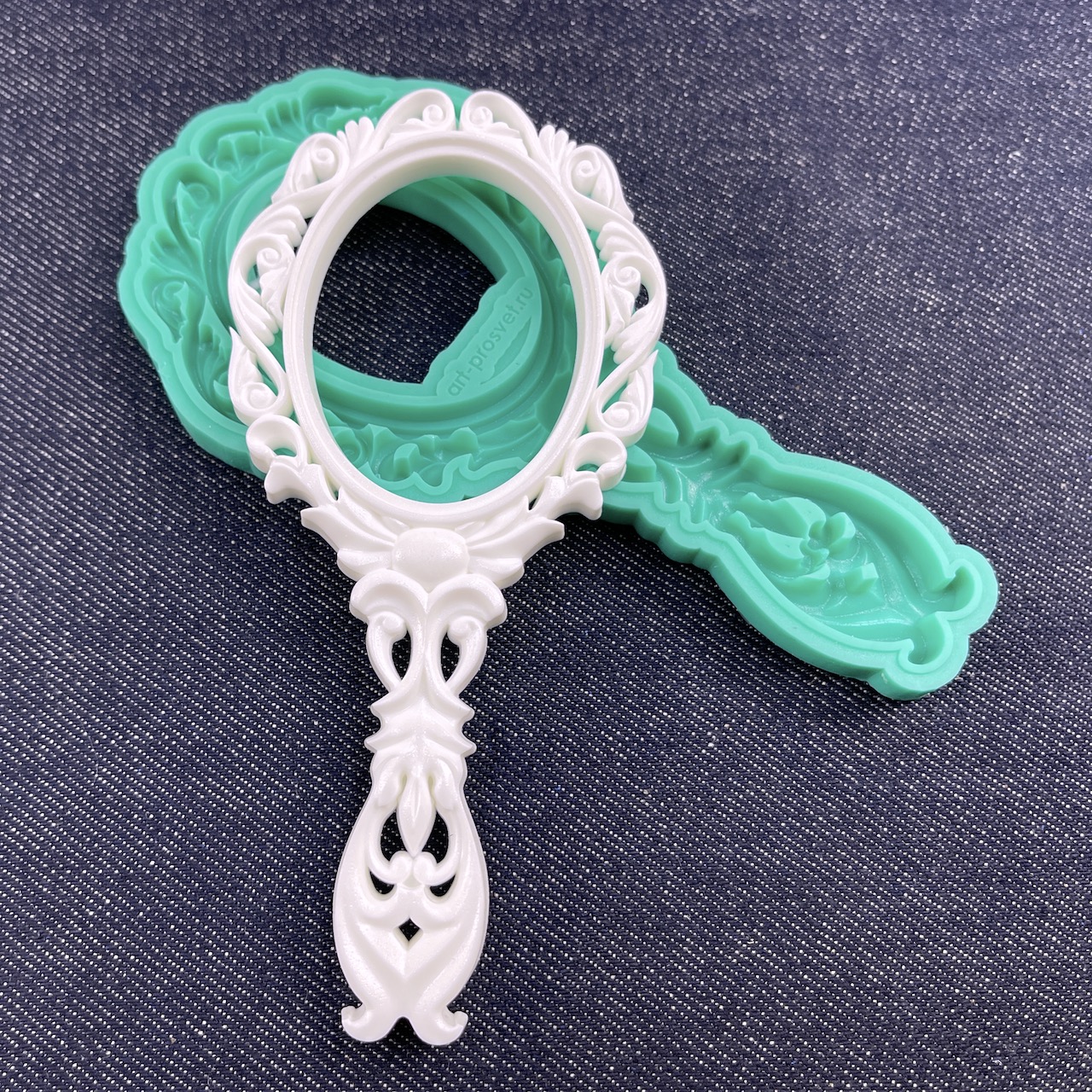 Молд рамка "Зеркало с ручкой" (XL)