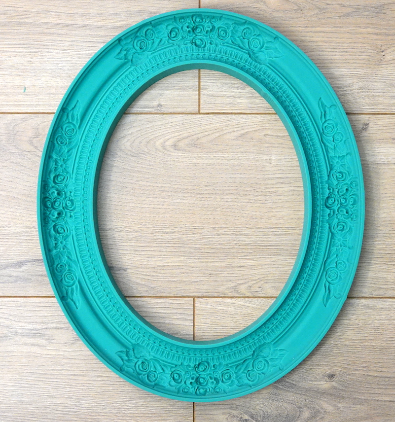 Молд "Овальная рамка в розах" (XXXL)