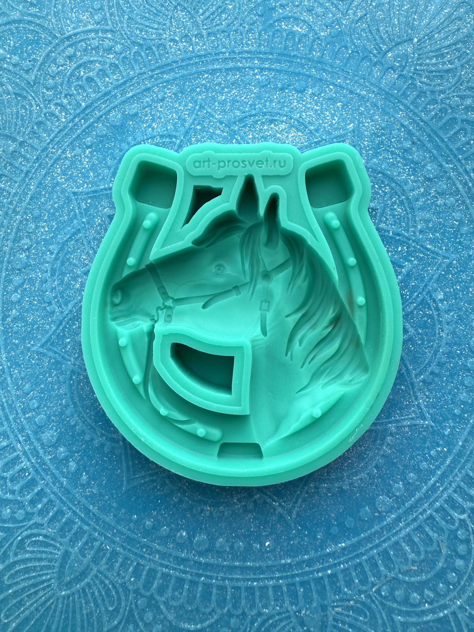 Молд панно "Лошадь в подкове 4" (M)