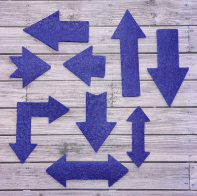 Высечка из фетра "Стрелки"