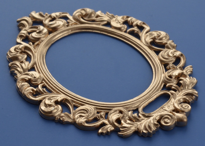 Металлическая рамка "Морозная", цвет Золото