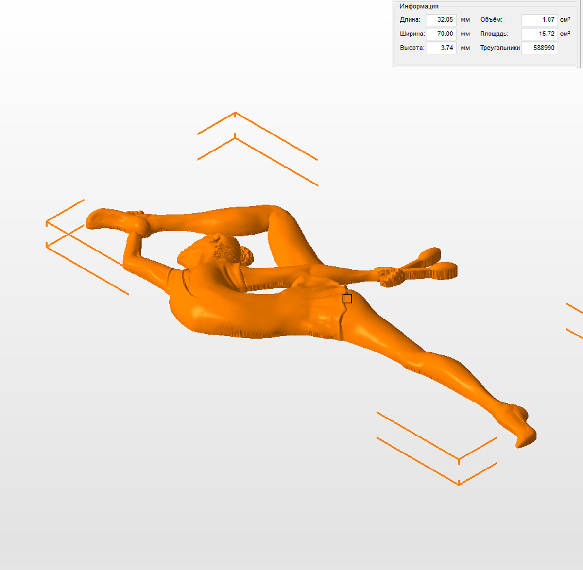 Молд "Гимнастка 1" (M)