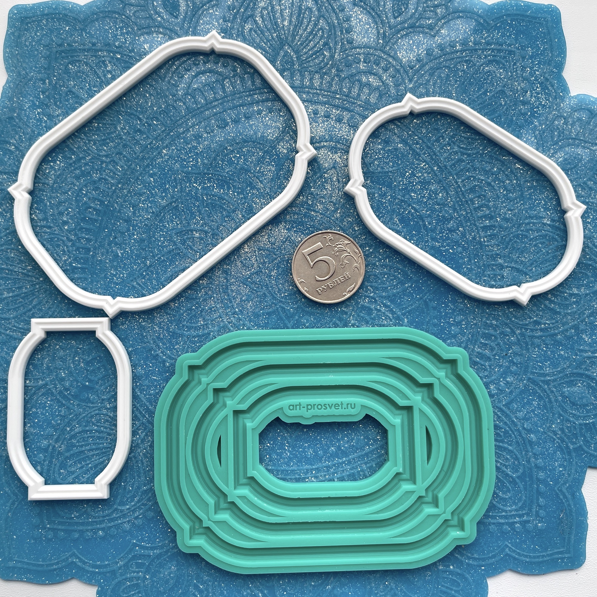 Молд "Набор тонких рамок 1" (L)